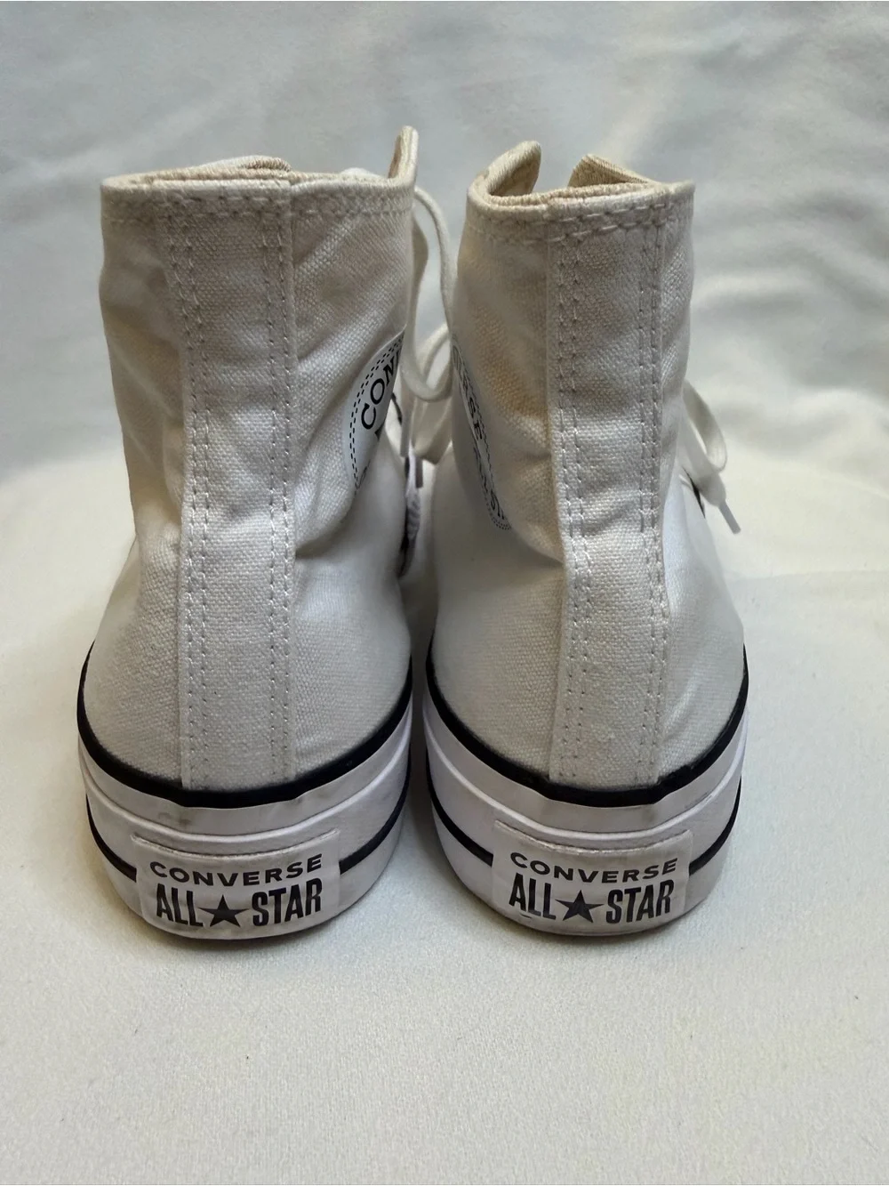 Converse Chuck Taylor All Star Lift Platform High Top White Canvas Womens 7.5